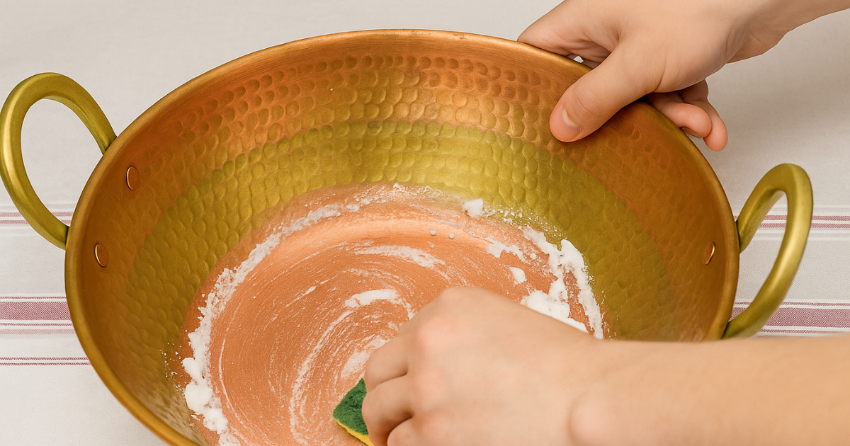 Como limpar tacho de cobre